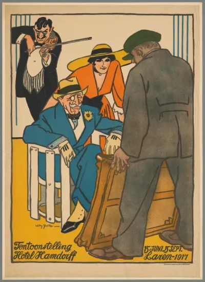 Tentoonstelling Hotel Hamdorff 15 juni 15 sept Laren 1917
