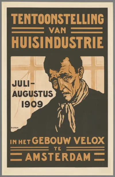 Tentoonstelling van Huisindustrie, juli - augustus 1909, in het gebouw Velox te Amsterdam