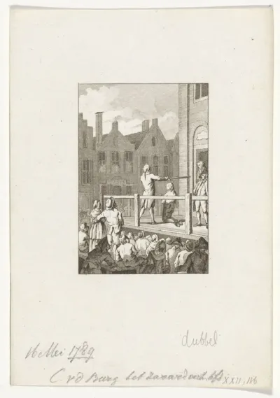 Terechtstelling van burgemeester Cornelis van der Burgh te Leeuwarden, 1789
