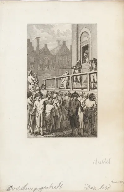 Terechtstelling van burgemeester Cornelis van der Burgh te Leeuwarden, 1789