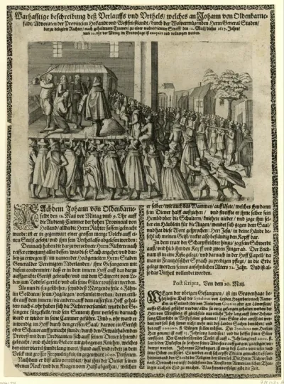 Terechtstelling van Johan van Oldenbarnevelt, 1619