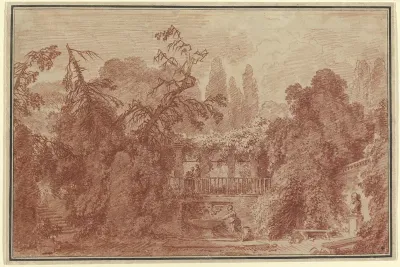 Terrace and Garden of an Italian Villa