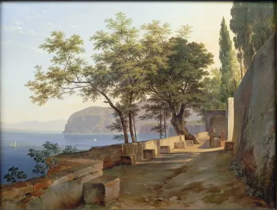Terrace of the Capucin Priory in Sorrento