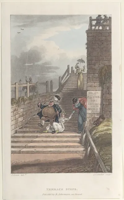 Terrace Steps, from "Poetical Sketches of Scarborough"