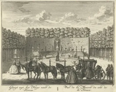 Terras in de tuin van Huis ter Meer te Maarssen