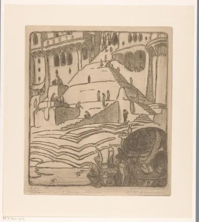 Terrassen aan de Ganges, Benares