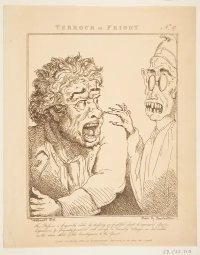 Terrour or Fright (Le Brun Travested, or Caricatures of the Passions)