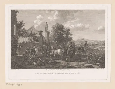 Terugkeer van jachtgezelschap