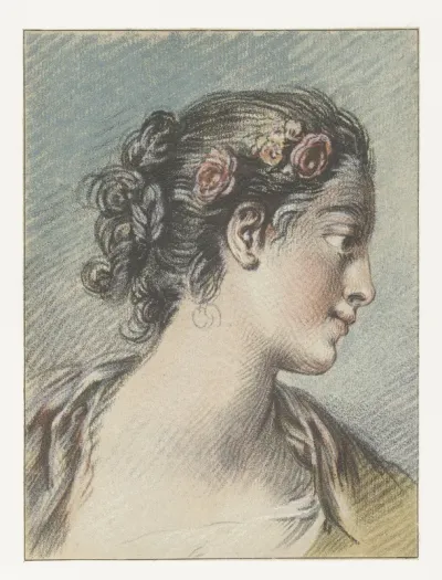 Tête d'une jeune fille