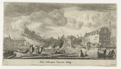 Tewaterlating van een schip