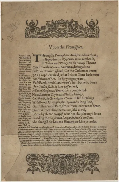 Text from Drayton's Poly-olbion