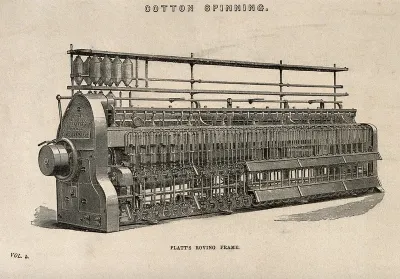 Textiles: a roving machine for cotton manufacture