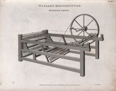 Textiles: a spinning jenny