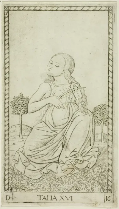 Thalia, plate sixteen from Apollo and the Muses