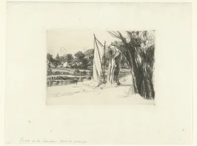 Thames Ditton - with a sail