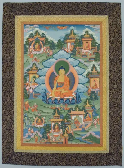Thangka with Buddha