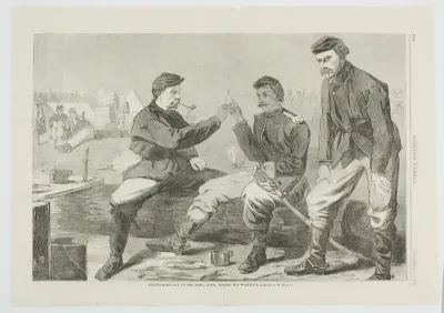 Thanksgiving Day in the Army—After Dinner: The Wish Bone