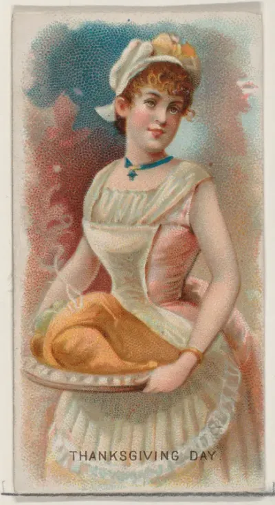 Thanksgiving Day, United States, from the Holidays series (N80) for Duke brand cigarettes