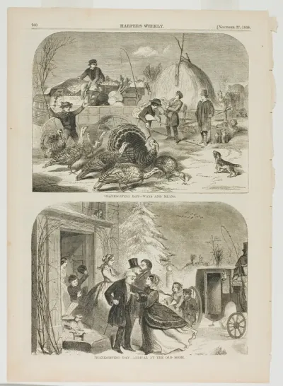 Thanksgiving Day—Ways and Means and Thanksgiving Day—Arrival at the Old Home