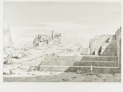 The Acropolis, Athens: The Pnyx, Areopagus, Acropolis and Mount Hymmettos