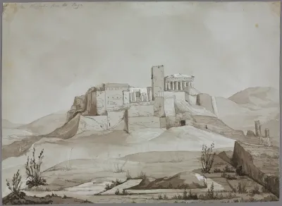 The Acropolis from the Pnyx, Athens, Greece