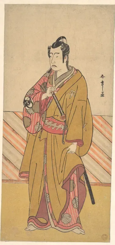 The Actor Bando Mitsugorō I as one of the Conen Otoko or Five Kyokaku