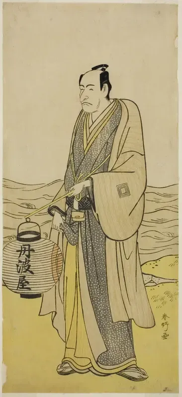 The Actor Ichikawa Danjuro V as Tambaya Suketaro in the Play On'ureshiku Zonji Soga, Performed at the Ichimura Theater in the Second Month, 1790
