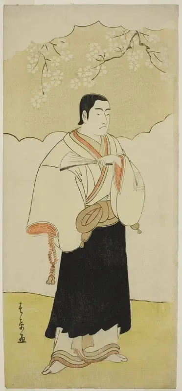The Actor Ichikawa Monnosuke II as the Monk Renseibo in the Play Hatsumombi Kuruwa Soga, Performed at the Nakamura Theater in the Third Month, 1780