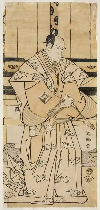 The Actor Ichikawa Yaozo lll as Soga no Juro Sukenari (Sandai-me Ichikawa Yaozo no Soga no Juro Sukenari)