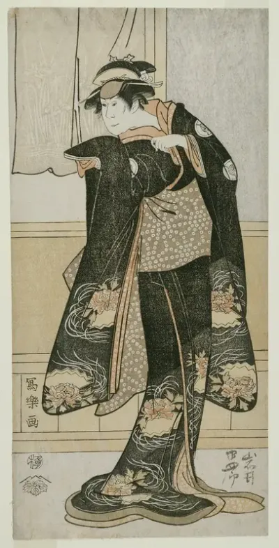 The Actor Iwai Hanshiro lV as Otoma, Daughter of Ohina from Inamuragasaki in Kamakura (Yondai-me Iwai Hanshiro no Kamakura Inamuragasaki no Ohina musume Otoma)