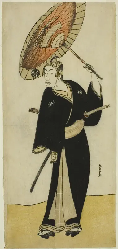The Actor Matsumoto Koshiro IV as Sukeroku in the Play Sukeroku Yukari no Edo-zakura, Performed at the Ichimura Theater in the Sixth Month, 1782