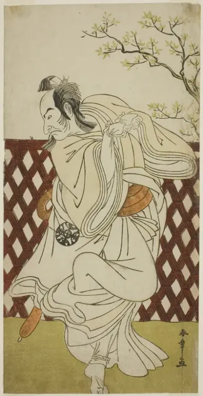 The Actor Nakamura Nakazo I as Sakon-gitsune in the Play Hana-zumo Genji Hiiki, Performed at the Nakamura Theater in the Eleventh Month, 1775