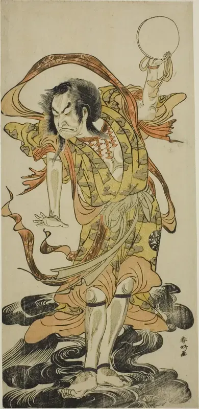 The Actor Nakamura Nakazo I as Toyose Saburozaemon Kageaki in the Play Hono Nitta Daimyojin, Performed at the Morita Theater in the Seventh Month, 1777