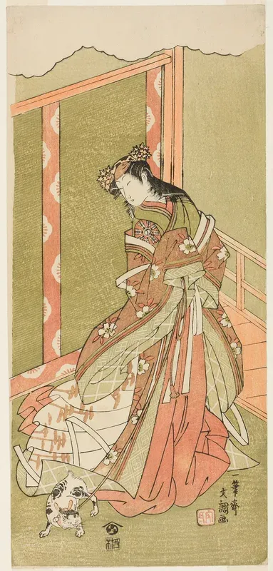 The Actor Nakamura Noshio I as the Third Princess (Nyosan no Miya) in the Play Fuki Kaete Tsuki mo Yoshiwara (Rethatched Roof: The Moon also Shines Over the Yoshiwara Pleasure District), Perfromed at the Morita Theater from the First Day of the Eleve