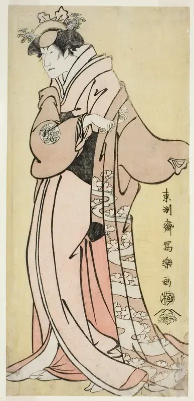 The Actor Nakayama Tomisaburo I as Lady Tsukuba, Wife of Yoshioki (Shodai Nakayama Tomisaburo no Yoshioki Midai Tsukuba Gozen)