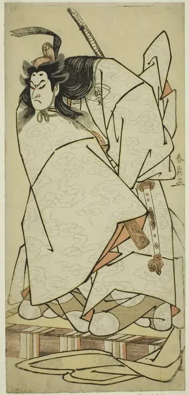 The Actor Onoe Matsusuke I as Ashikaga Takauji in the Play Kumoi no Hana Yoshino no Wakamusha, Performed at the Nakamura Theater in the Eleventh Month, 1786