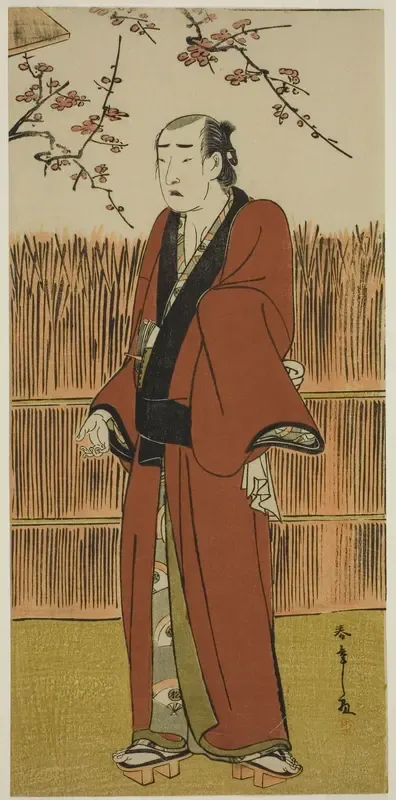The Actor Onoe Matsusuke I as Baramon no Kichi in the Play Hatsumombi Kuruwa Soga, Performed at the Nakamura Theater in the First Month, 1780
