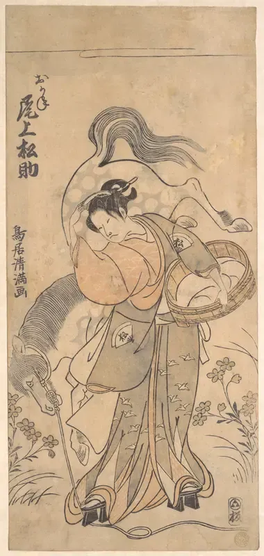 The Actor Onoe Matsusuke in the Role of the Famous Strong Woman Okane