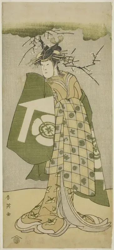 The Actor Osagawa Tsuneyo II as Oiso no Tora in the Play Gohiiki no Hana Aikyo Soga, Performed at the Kawarazaki Theater in the First Month, 1794