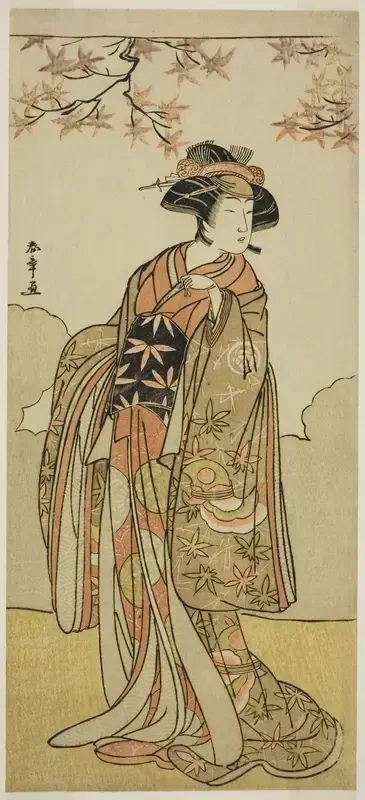The Actor Osagawa Tsuneyo II as Onoe no Mae in the Play Date Nishiki Tsui no Yumitori, Performed at the Morita Theater in the Eleventh Month, 1778