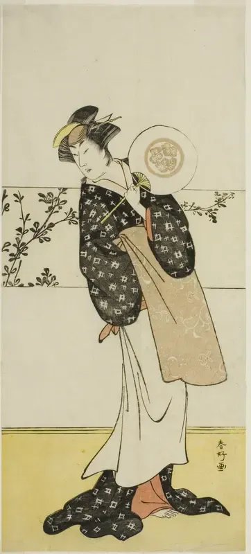 The Actor Osagawa Tsuneyo II, Possibly as Misao Gozen, in the Play Chiyo no Hajime Ondo no Seto (Beginnings of Eternity: The Ondo Straits in the Seto Inland Sea) (?), Performed at the Kiri Theater from the Twenty-seventh Day of the Seventh Month, 178
