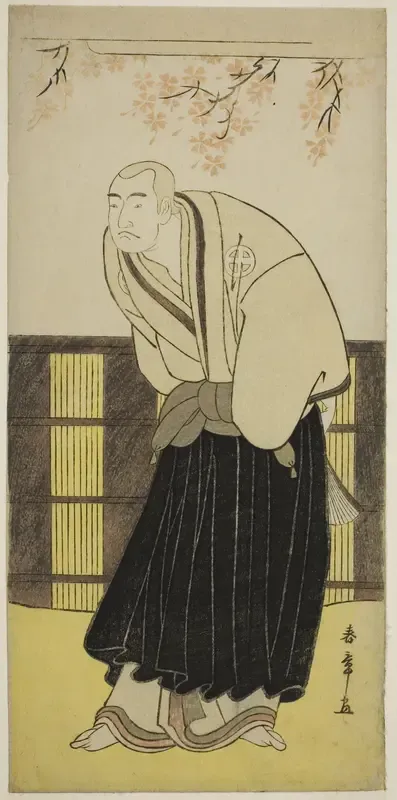 The Actor Otani Hiroji III as the Monk Izayoibo in the Play Keisei Katabira ga Tsuji, Performed at the Ichimura Theater in the Seventh Month, 1783