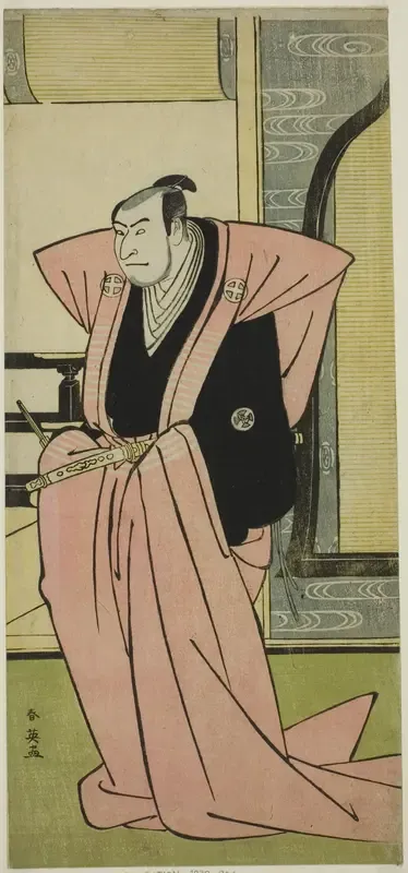 The Actor Otani Oniji III in an Unidentified Role in the Play Yukimi-zuki Eiga Hachi no Ki (?), Performed at the Nakamura Theater (?) in the Eleventh Month, 1787 (?)