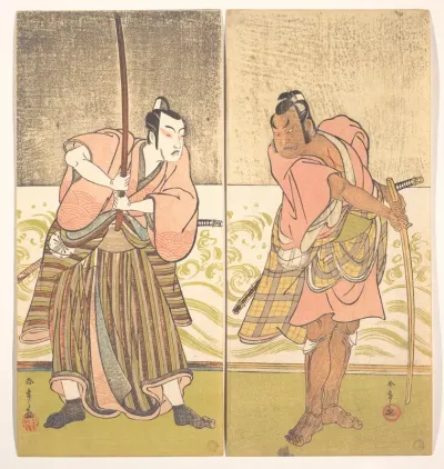 The Actor Sakata Hangoro II and the Actor Matsumoto Koshiro IV
