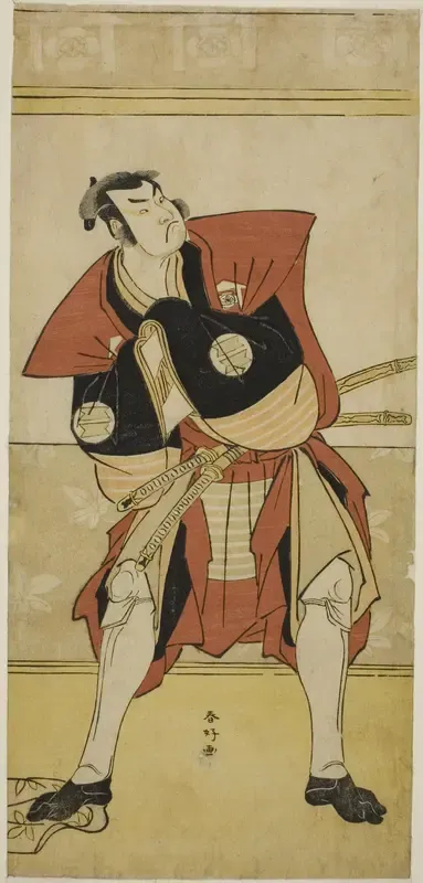 The Actor Sakata Hangoro III as Omi no Kotoda in the Play Haru no Nishiki Date-zome Soga, Performed at the Nakamura Theater in the Second Month, 1790