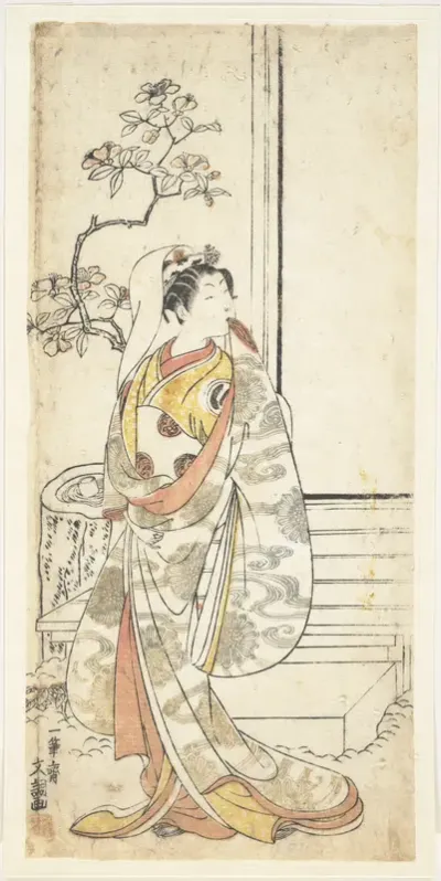 The Actor Sawamura Sojuro I, 1689–1756 in an Unidentified Female Role