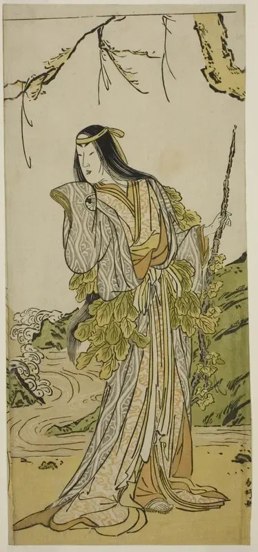 The Actor Segawa Kikunojo III as Yamauba in the Play Otokoyama Furisode Genji, Performed at the Kiri Theater in the Eleventh Month, 1785