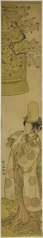 The Actor Segawa Tomisaburo I as Kiyo-hime in the Play Hanagatami Kazaori Eboshi, Performed at the Ichimura Theater in the Third Month, 1774