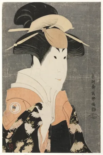 The actor Segawa Tomisaburo II as Yadorigi, wife of Ogishi Kurando