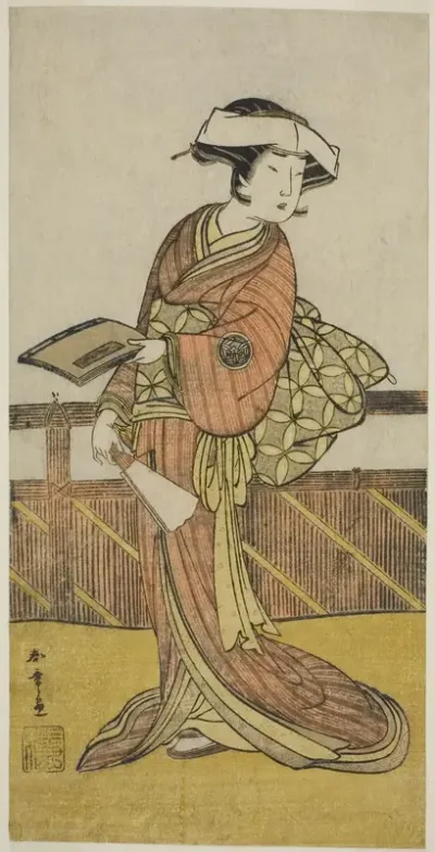 The Actor Yamashita Kinsaku II as Oishi (?) in the Play Kanadehon Chushin Nagori no Kura (?), Performed at the Nakamora Theater (?) in the Ninth Month, 1780 (?)